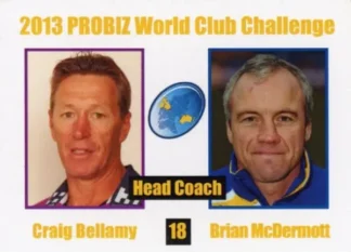 2013 World Cup Challenge - Card 18 Craig Bellamy & Brian McDermott