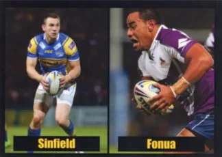 The NRL Trading Card Specialists 16 2013 World Cup Challenge - Card 25 Sinfield / Fonua