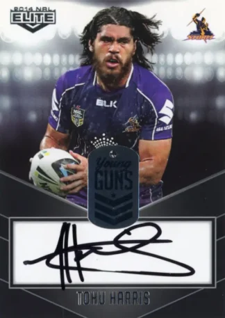 2014 NRL Elite Young Guns Signature - YG07 Tohu Harris Melbourne Storm