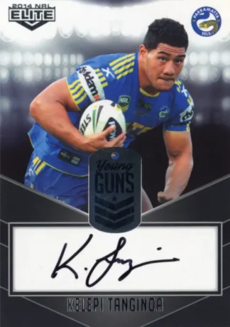 2014 NRL Elite Young Guns Signature - YG09 Kelepi Tanginoa Parramatta Eels