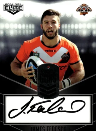 2014 NRL Elite Young Guns Signature - YG16 James Tedesco Wests Tigers