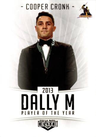 2014 NRL Elite Album Card - 2013 Dally M Cooper Cronk