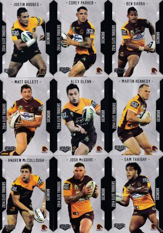 2014 NRL Elite Base Team Set - Brisbane Broncos