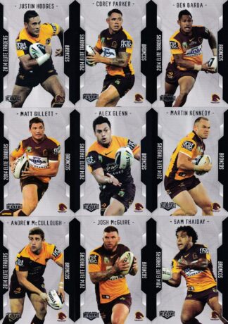 2014 NRL Elite Base Team Set - Brisbane Broncos