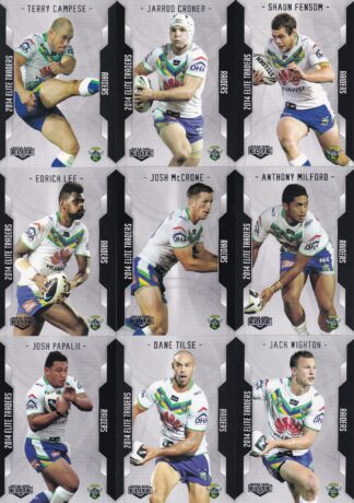 2014 NRL Elite Base Team Set - Canberra Raiders