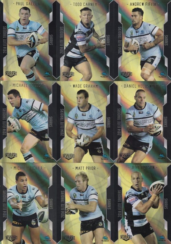 2014 NRL Elite Gold Parallel - Full Set 144 Cards - Image 14