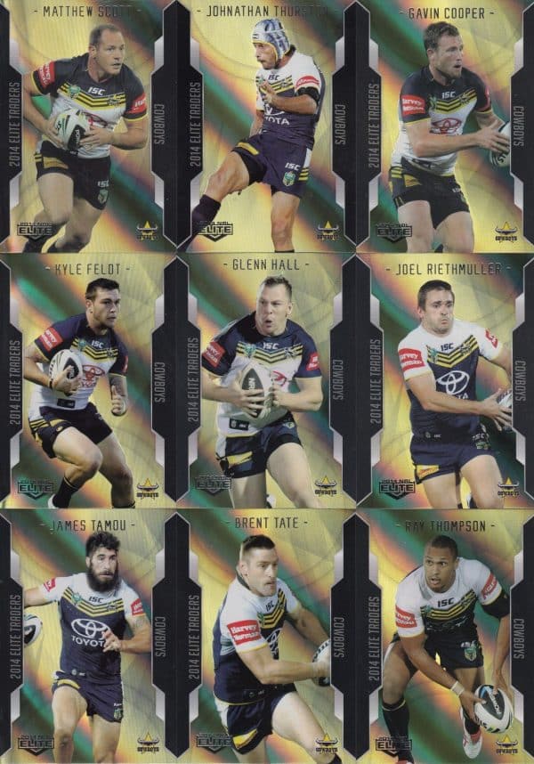 2014 NRL Elite Gold Parallel - Full Set 144 Cards - Image 9