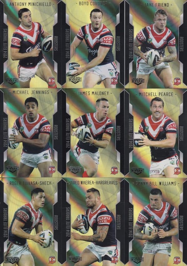 2014 NRL Elite Gold Parallel - Full Set 144 Cards - Image 4