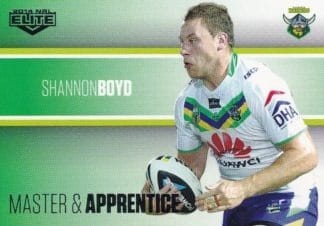 2014 NRL Elite Master & Apprentice - MA06 Shannon Boyd Canberra Raiders