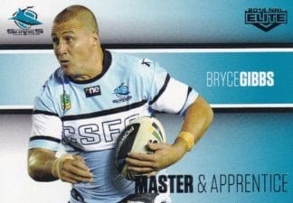 2014 NRL Elite Master & Apprentice - MA21 Bryce Gibbs Cronulla Sharks