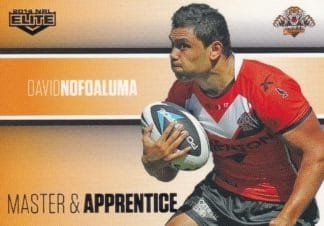 2014 NRL Elite Master & Apprentice - MA32 David Nofoaluma Wests Tigers