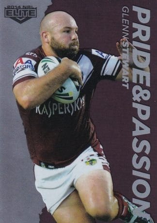 2014 NRL Elite Pride & Passion - PP18 Glenn Stewart Manly Sea-Eagles