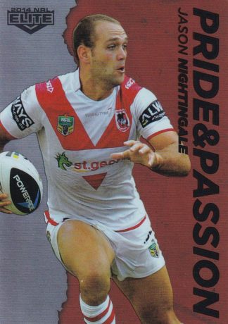 2014 NRL Elite Pride & Passion - PP39 Jason Nightingale St George Dragons