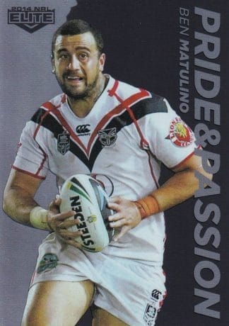 2014 NRL Elite Pride & Passion - PP44 Ben Matulino Warriors