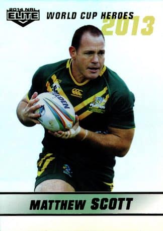 2014 NRL Elite World Cup Heroes Parallel - WCHP19 Matthew Scott