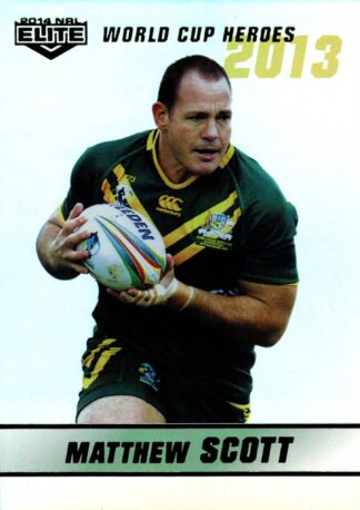 2014 NRL Elite World Cup Heroes Parallel - WCHP19 Matthew Scott