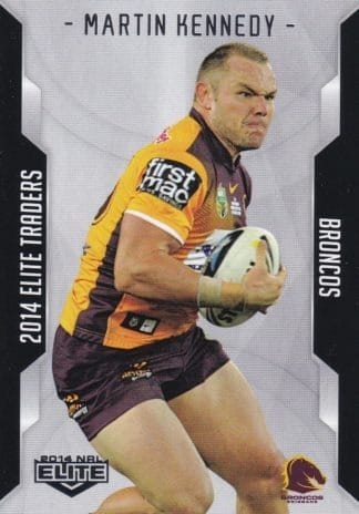 2014 NRL Elite Common Card - Base 006 Martin Kennedy Brisbane Broncos
