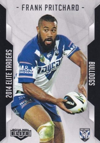 2014 NRL Elite Common Card - Base 011 Frank Pritchard Canterbury Bulldogs