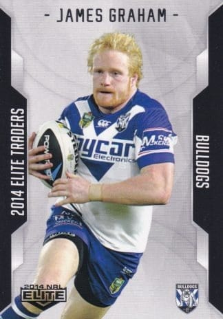 2014 NRL Elite Common Card - Base 013 James Graham Canterbury Bulldogs
