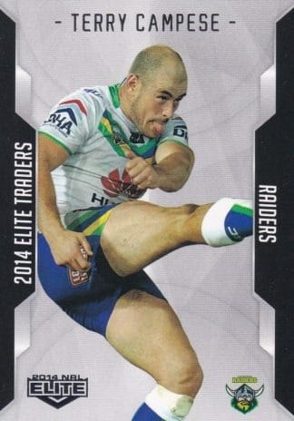 2014 NRL Elite Common Card - Base 019 Terry Campese Canberra Raiders