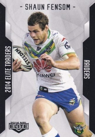 2014 NRL Elite Common Card - Base 021 Shaun Fensom Canberra Raiders