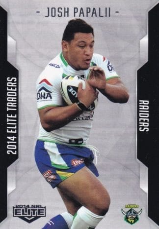2014 NRL Elite Common Card - Base 025 Josh Papalii Canberra Raiders