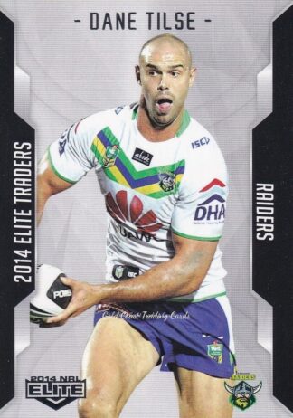 2014 NRL Elite Common Card - Base 026 Dane Tilse Canberra Raiders