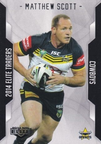 2014 NRL Elite Common Card - Base 028 Matthew Scott North Qld Cowboys