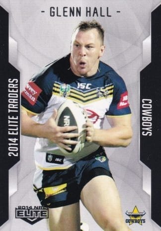 2014 NRL Elite Common Card - Base 032 Glenn Hall North Qld Cowboys