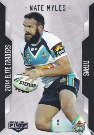 2014 NRL Elite Common Card - Base 038 Nate Myles Gold Coast Titans