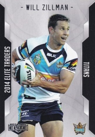 2014 NRL Elite Common Card - Base 045 Will Zillman Gold Coast Titans