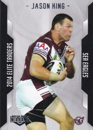 2014 NRL Elite Common Card - Base 046 Jason King Manly Sea Eagles