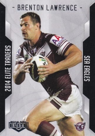 2014 NRL Elite Common Card - Base 050 Brenton Lawrence Manly Sea Eagles