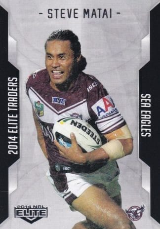 2014 NRL Elite Common Card - Base 051 Steve Matai Manly Sea Eagles