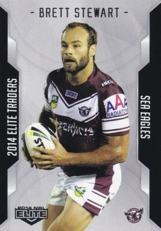 2014 NRL Elite Common Card - Base 052 Brett Stewart Manly Sea Eagles