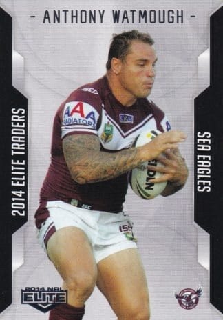 2014 NRL Elite Common Card - Base 054 Anthony Watmough Manly Sea Eagles