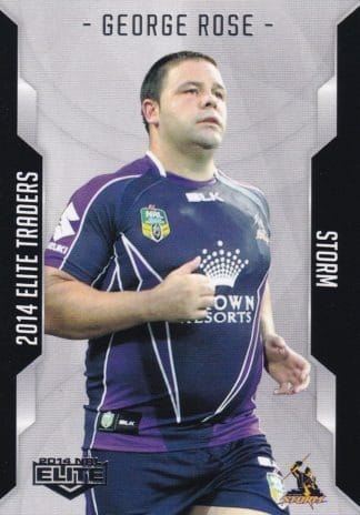 2014 NRL Elite Common Card - Base 061 George Rose Melbourne Storm