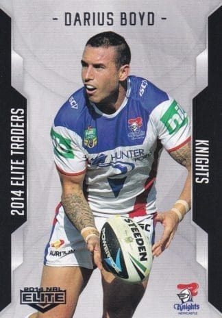 2014 NRL Elite Common Card - Base 065 Darius Boyd Newcastle Knights