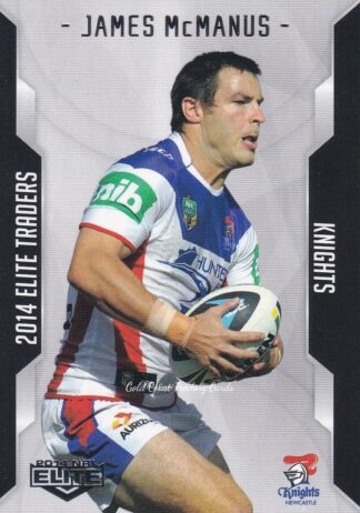 2014 NRL Elite Common Card - Base 070 James McManus Newcastle Knights