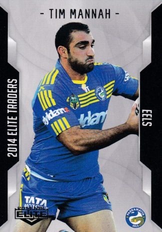 2014 NRL Elite Common Card - Base 074 Tim Mannah Parramatta Eels