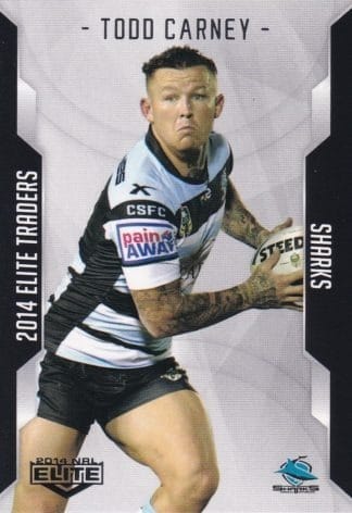 2014 NRL Elite Common Card - Base 092 Todd Carney Cronulla Sharks