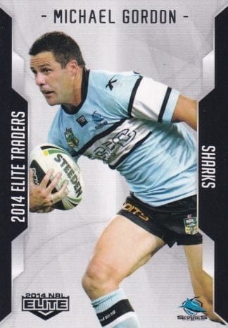2014 NRL Elite Common Card - Base 094 Michael Gordon Cronulla Sharks