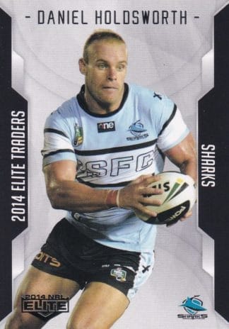 2014 NRL Elite Common Card - Base 096 Daniel Holdsworth Cronulla Sharks