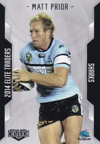 2014 NRL Elite Common Card - Base 098 Matt Prior Cronulla Sharks
