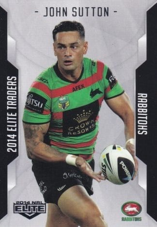 2014 NRL Elite Common Card - Base 100 John Sutton South Sydney Rabbitohs