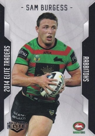 2014 NRL Elite Common Card - Base 102 Sam Burgess South Sydney Rabbitohs