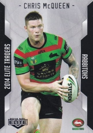 2014 NRL Elite Common Card - Base 105 Chris McQueen South Sydney Rabbitohs