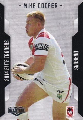 2014 NRL Elite Common Card - Base 110 Mike Cooper St George Dragons