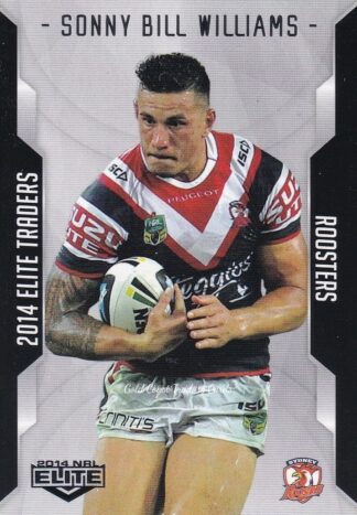 2014 NRL Elite Common Card - Base 126 Sonny Bill Williams Sydney Roosters