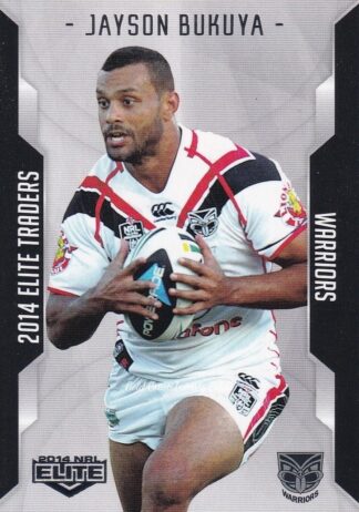 2014 NRL Elite Common Card - Base 128 Jayson Bukuya Warriors